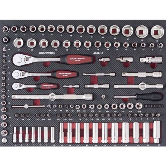 Bild von Ratschenset 1/2, 3/8, 1/4", 125-teilig